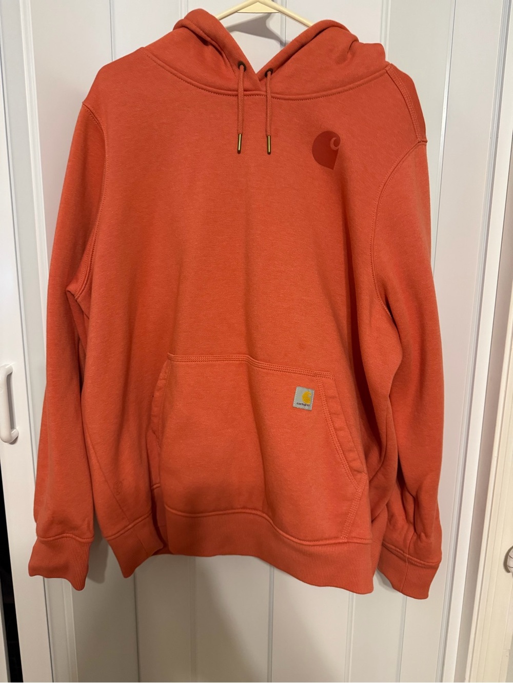 Carhartt Men’s Rust Orange Crewneck Hoodie